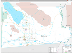 El Centro Metro Area Wall Map Premium Style 2026